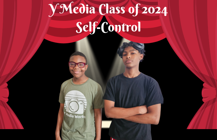  Two students from the program one wearing a y media t shirt